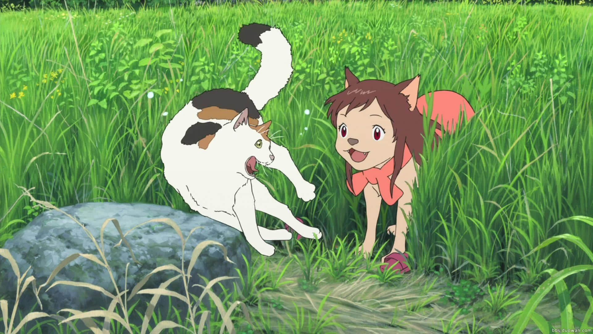 [帧影帧画]《狼的孩子雨和雪》横向跟拍镜头