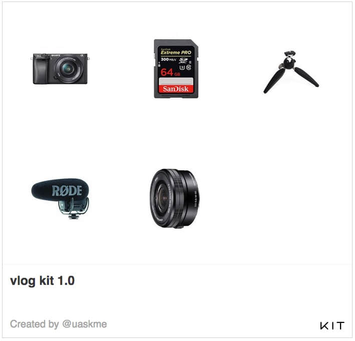 vlog kit 1.0 (2018) 一切为了便携
