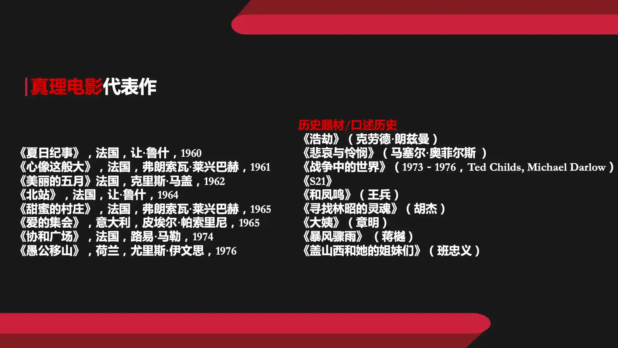 “愛上紀錄片”創作培訓營:樊啟鵬--大師·類型·流派【筆記+感悟】-讲故事的手艺人